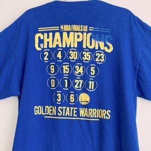 2018 Golden State Warriors roster NBA champions tee XL  RARE